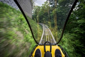 POV of a ride at Alton towers